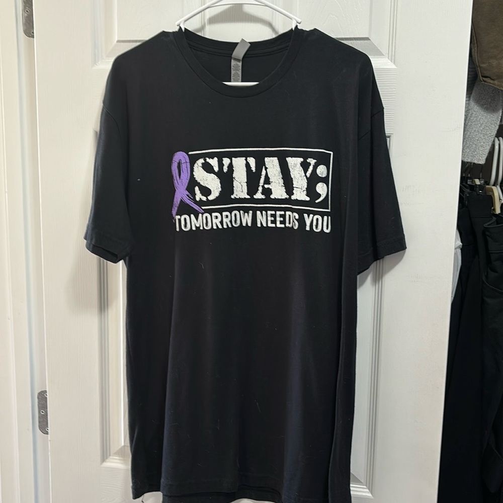Next level apparel size, extra large black T-shirt used no tags no PTP option